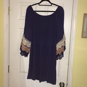 Off the shoulders Navy Dress